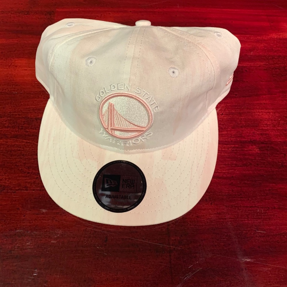New era hat pink white tie dye snap back